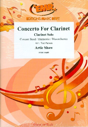 Concerto For Clarinet&nbsp;&nbsp;für Klarinette und Blasorchester&nbsp;&nbsp;Partitur und Stimmen