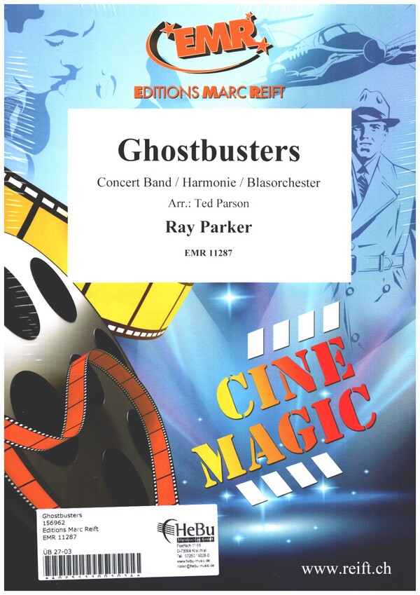 Ghostbusters&nbsp;&nbsp;for concert band/harmonie&nbsp;&nbsp;score and parts