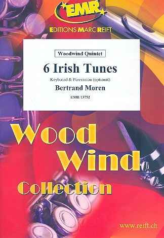 6 Irish Tunes: für 5 Holzbläser  (Keyboard und Percussion ad lib)  Partitur und Stimmen