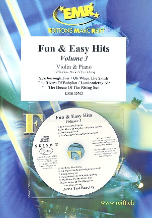 Fun and easy Hits vol.3 (+CD):&nbsp;&nbsp;for violin and piano&nbsp;&nbsp;