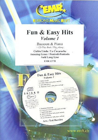 Fun and easy Hits vol.1 (+CD)&nbsp;&nbsp;for bassoon and piano&nbsp;&nbsp;