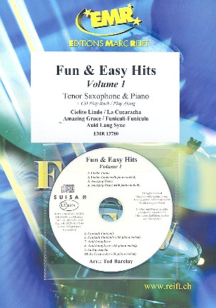 Fun and easy Hits vol.1 (+CD):&nbsp;&nbsp;for tenor saxophone and piano&nbsp;&nbsp;