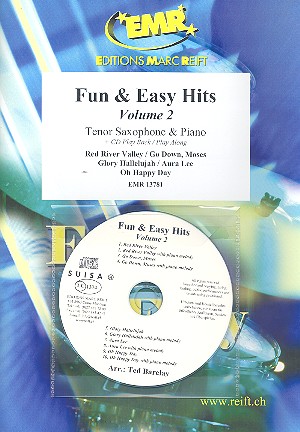 Fun and easy Hits vol.2 (+CD):&nbsp;&nbsp;for tenor saxophone and piano&nbsp;&nbsp;