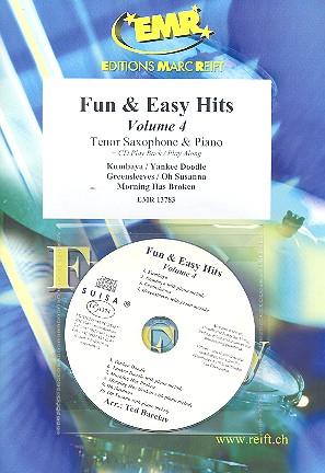 Fun and easy Hits vol.4 (+CD):&nbsp;&nbsp;for tenor saxophone and piano&nbsp;&nbsp;
