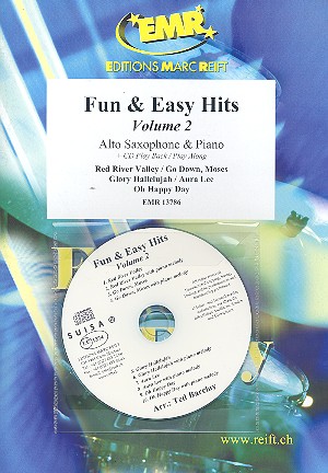 Fun and easy Hits vol.2 (+CD):&nbsp;&nbsp;for alto saxophone and piano&nbsp;&nbsp;