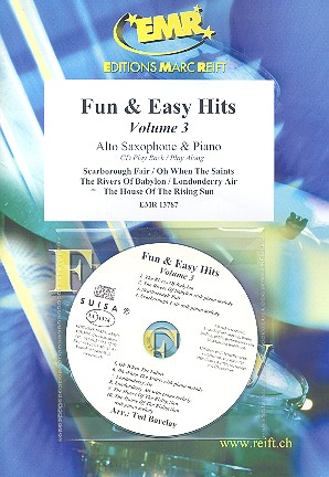 Fun and easy Hits vol.3 (+CD):&nbsp;&nbsp;for alto saxophone and piano&nbsp;&nbsp;