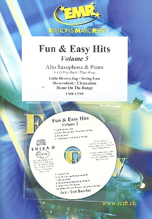 Fun and easy Hits vol.5 (+CD):&nbsp;&nbsp;for alto saxophone and piano&nbsp;&nbsp;