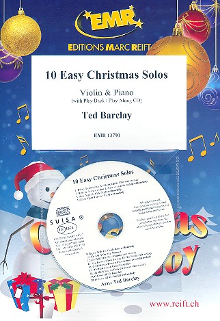 10 easy Christmas Solos (+CD)  for violin and piano  