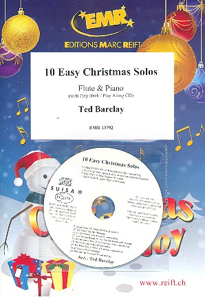 10 easy Christmas Solos (+CD)  for flute and piano  
