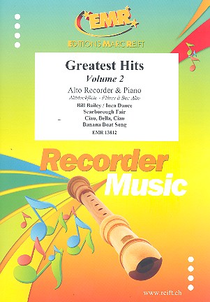 Greatest Hits vol.2:&nbsp;&nbsp;for alto recorder and piano&nbsp;&nbsp;