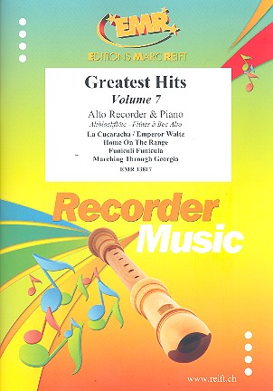 Greatest Hits vol.7&nbsp;&nbsp;for alto recorder and piano&nbsp;&nbsp;