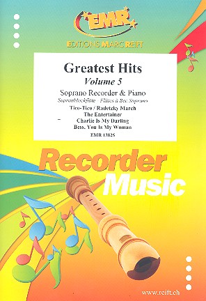 Greatest Hits vol.5:&nbsp;&nbsp;for soprano recorder and piano&nbsp;&nbsp;