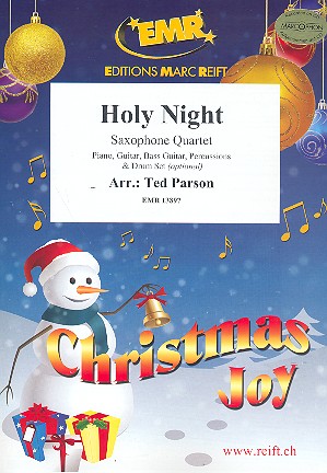Holy Night&nbsp;&nbsp;for 4 saxophones (rhythm group ad lib)&nbsp;&nbsp;score and parts