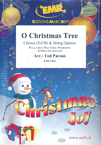 O Christmas Tree&nbsp;&nbsp;for mixed chorus and 5 strings (rhythm group ad lib)&nbsp;&nbsp;score and parts (incl. 20 chorus scoress)
