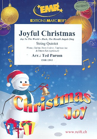 Joyful Christmas&nbsp;&nbsp;for 5 strings (rhythm group ad lib)&nbsp;&nbsp;score and parts