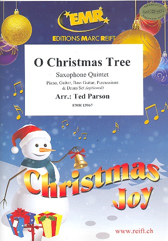 O Christmas Tree&nbsp;&nbsp;for 5 saxophones (rhythm group ad lib)&nbsp;&nbsp;score and parts