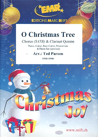 O Tannenbaum&nbsp;&nbsp;for mixed chorus and 5 clarinets (rhythm group ad lib)&nbsp;&nbsp;score and parts (incl. 20 chorus scores)