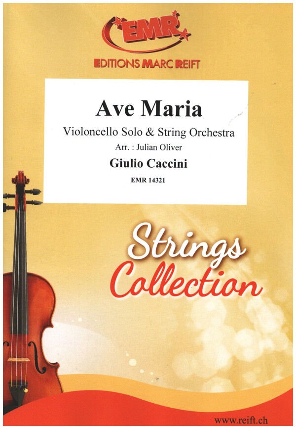 Ave Maria  for violoncello and string orchestra  score and parts