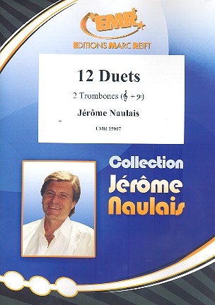 12 Duets  for 2 trombones  2 scores (treble clef and bass clef)