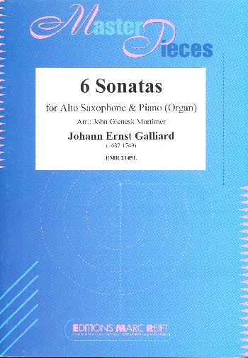 6 Sonatas  für Altsaxophon und Klavier (Orgel)  