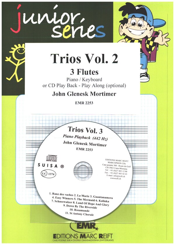 Trios vol.2 (+CD)&nbsp;&nbsp;for 3 flutes&nbsp;&nbsp;score and parts