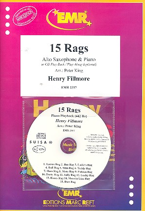 15 Rags (+CD)  für Altsaxophon und Klavier  