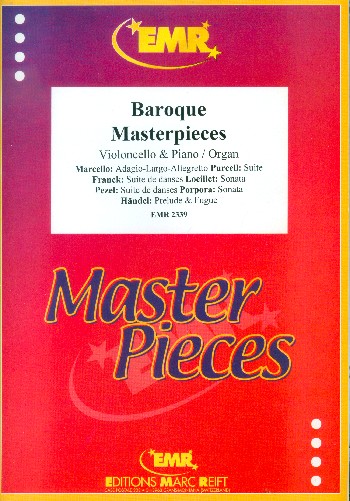 Baroque Masterpieces&nbsp;&nbsp;for cello and piano (organ)&nbsp;&nbsp;