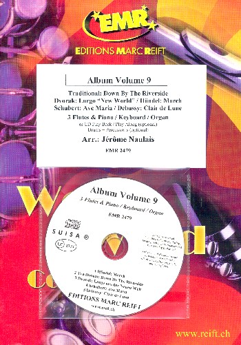 Album vol.9 (+CD)&nbsp;&nbsp;for 3 flutes (piano/keyboard/organ ad lib)&nbsp;&nbsp;score and parts