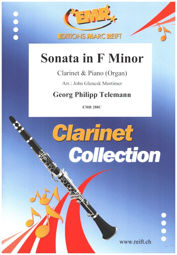 Sonata in F Minor&nbsp;&nbsp;for clarinet and piano or organ&nbsp;&nbsp;