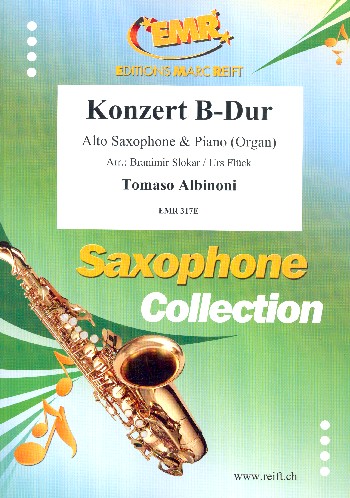 Konzert B-Dur op.7,3&nbsp;&nbsp;für Altsaxophon und Klavier (Orgel)&nbsp;&nbsp;