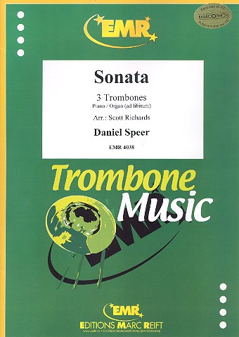 Sonate  für 3 Posaunen (Klavier/Orgel ad lib)  Partitur und Stimmen