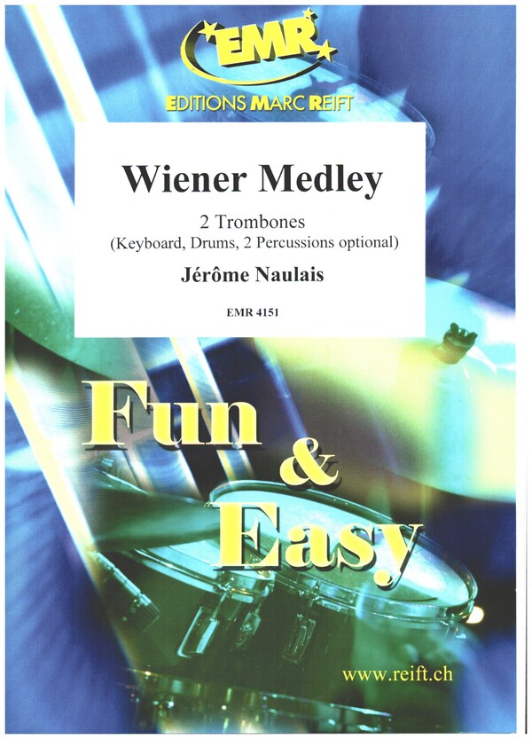 Wiener Medley&nbsp;&nbsp;for 2 trombones (keyboard, drums, 2 percussions opt.)&nbsp;&nbsp;score and parts