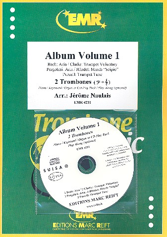 Album vol.1 (+CD)&nbsp;&nbsp;for 2 trombones (piano/keyboard/organ ad lib)&nbsp;&nbsp;score and parts