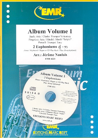 Album vol.1 (+CD)&nbsp;&nbsp;for 2 euphoniums (piano/keyboard/organ ad lib)&nbsp;&nbsp;score and parts