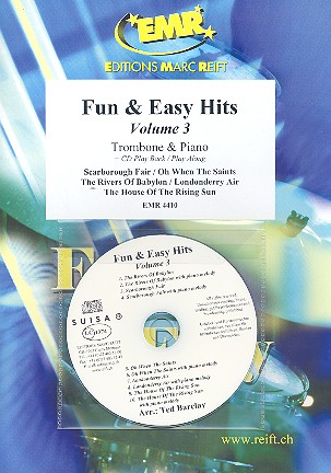 Fun and easy Hits vol.3 (+CD):&nbsp;&nbsp;for trombone and piano&nbsp;&nbsp;