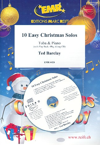 10 easy Christmas Solos (+CD)  for tuba and piano  