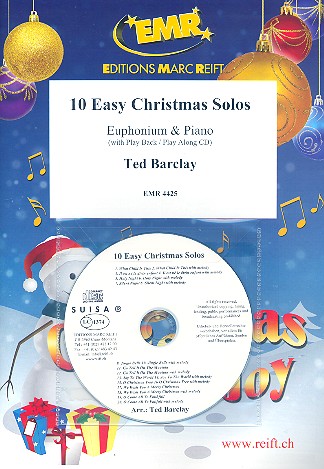10 easy Christmas Solos (+CD)  for euphonium and piano  