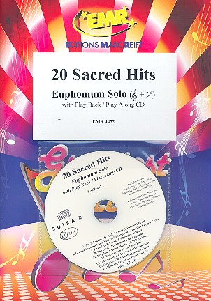 20 sacred Hits (+CD)  for euphonium (treble clef and bass clef)  