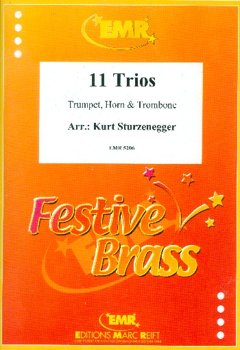 11 Trios  für Trompete, Horn und Posaune  Partitur und Stimmen
