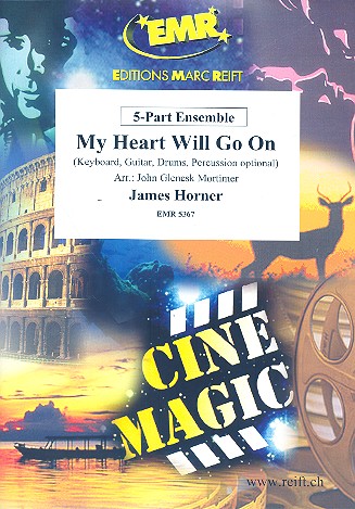 My Heart will go on:  5-part ensemble (keyboard and percussion ad lib)  score and parts