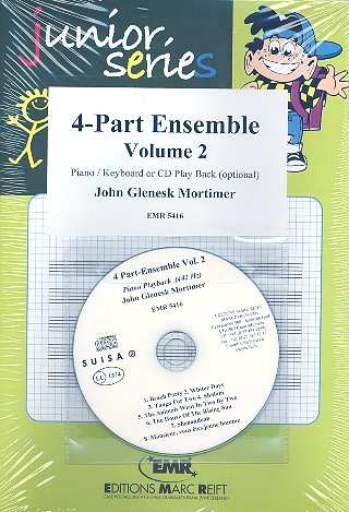 4-Part Ensemble vol.2 (+CD)&nbsp;&nbsp;for 4 parts ensemble and keyboard&nbsp;&nbsp;(or with Playback),  score and parts