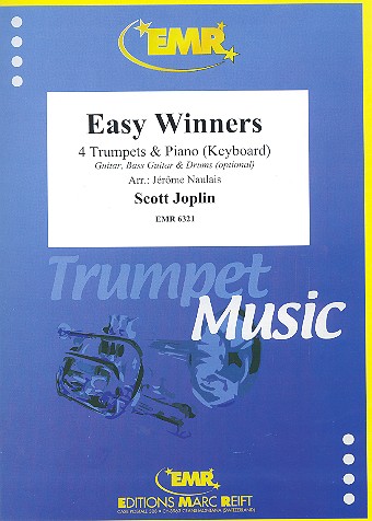 Easy Winners:  für 4 Trompeten und Klavier (Keyboard) (Percussion ad lib)  Partitur und Stimmen