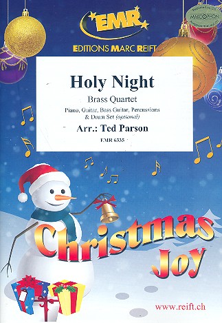 Holy Night  for 4 brass instruments (rhythm group ad lib)  score and parts
