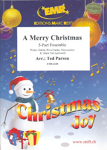 A merry Christmas&nbsp;&nbsp;for 5-part ensemble (rhythm group ad lib)&nbsp;&nbsp;score and parts