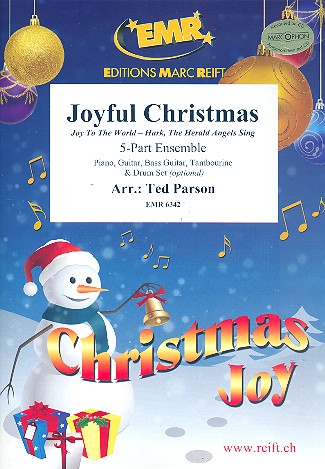 Joyful Christmas&nbsp;&nbsp;for 5-part ensemble (rhytrhm group ad lib)&nbsp;&nbsp;score and parts