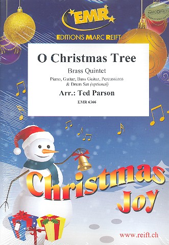 O Christmas Tree&nbsp;&nbsp;for 5 brass instruments (ensemble) (rhyrhm group ad lib)&nbsp;&nbsp;score and parts