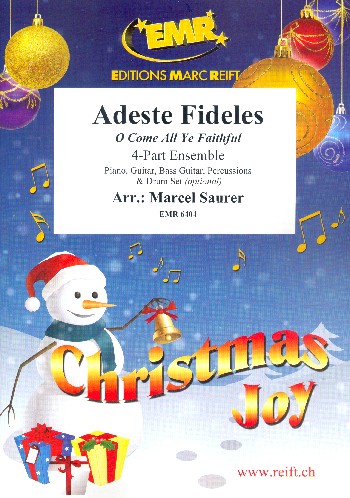 Adeste fideles for piano, guitar,&nbsp;&nbsp;bass guitar, percussions and drum set (opt.)&nbsp;&nbsp;