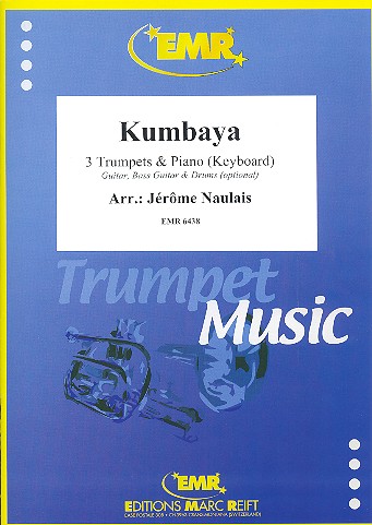 Kumbaya:&nbsp;&nbsp;für 3 Trompeten und Klavier (Keyboard) (Gitarre und Percussion ad lib)&nbsp;&nbsp;Partitur und Stimmen