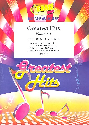 Greatest Hits vol.1&nbsp;&nbsp;for 2 violoncellos and piano (percussion ad lib)&nbsp;&nbsp;score and parts