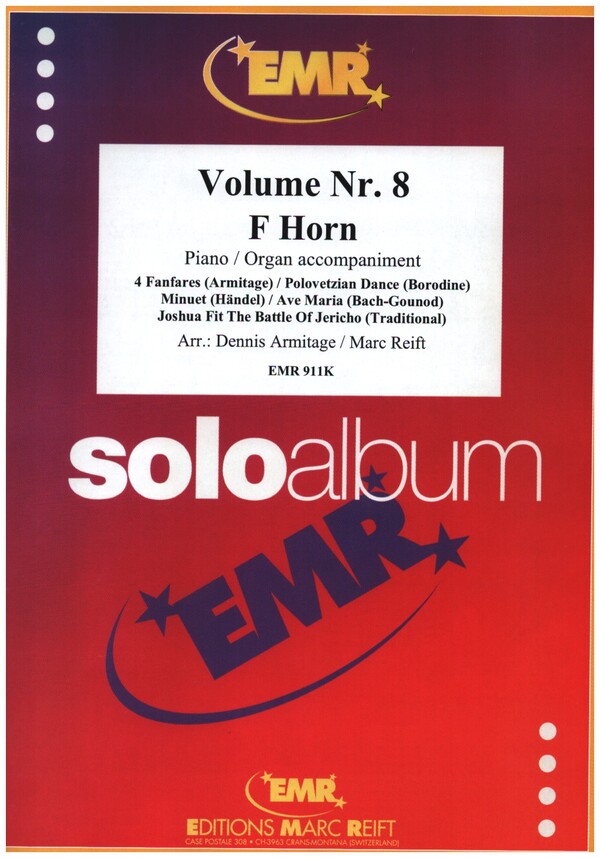 Solo Album vol.8&nbsp;&nbsp;for horn and piano or organ&nbsp;&nbsp;